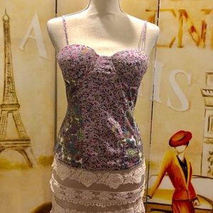 Sleeveless corset top